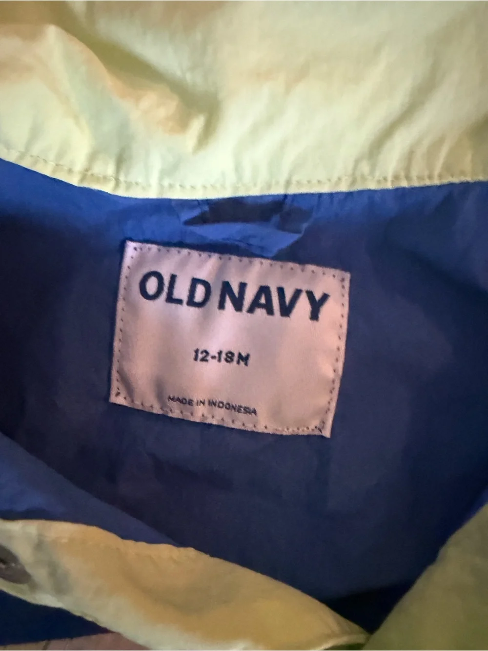 Old Navy Kids Two-Piece Set in Neon Yellow and Blue